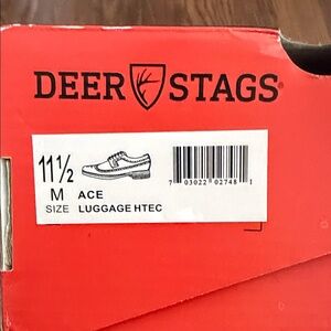 Deer Stags Brown Leather Brogue Shoes